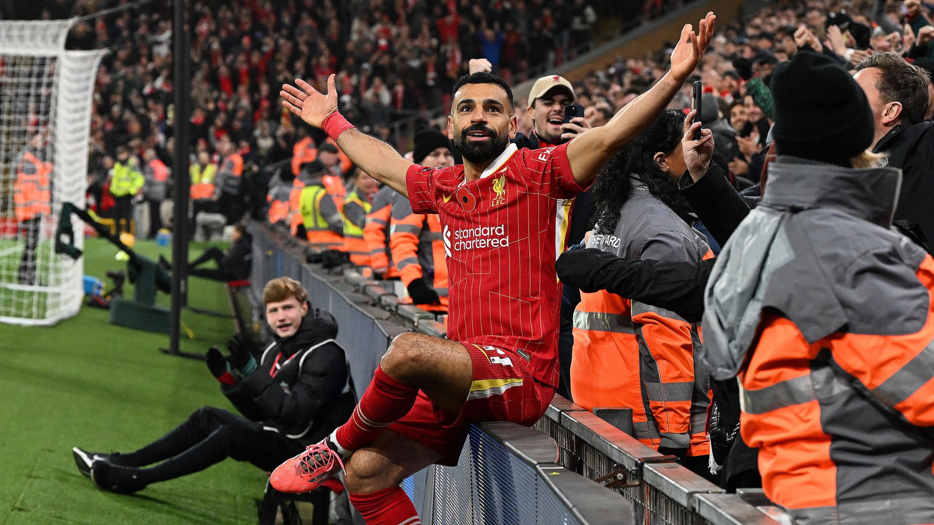 Salah-inspired Liverpool beat Villa to go five points clear at the top