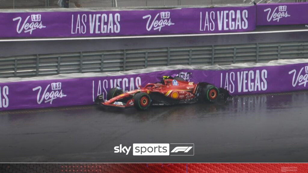 Second red flag in qualifying following big Sainz crash