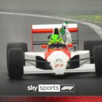 ‘A wonderful moment’ | Hamilton drives Senna’s 1990 car ahead of Sao Paulo GP