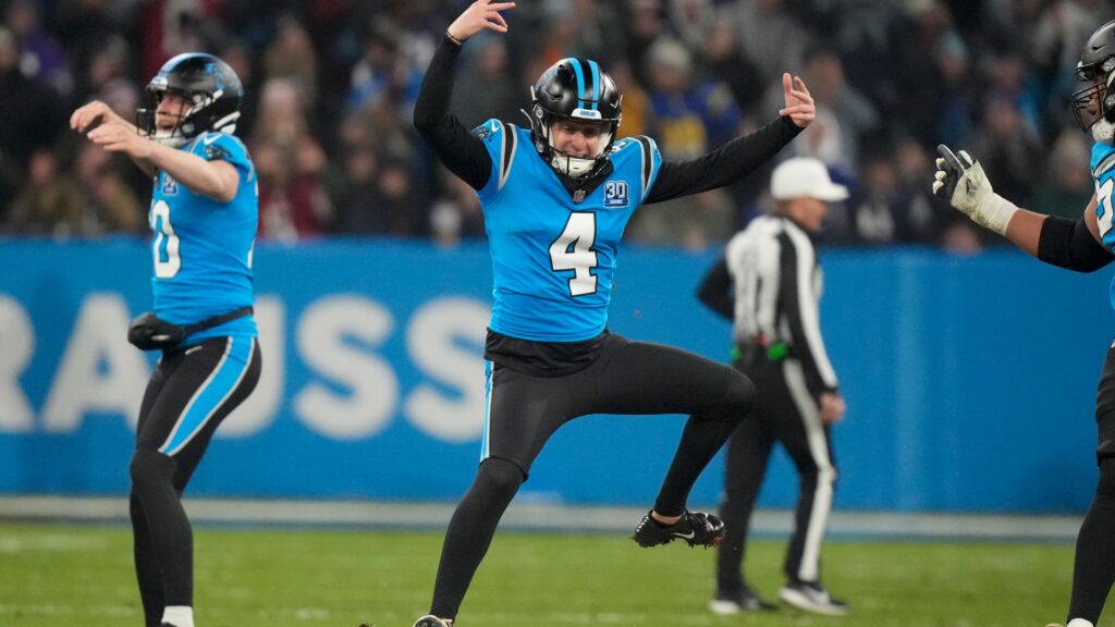 Panthers beat Giants in overtime in Munich after disastrous fumble