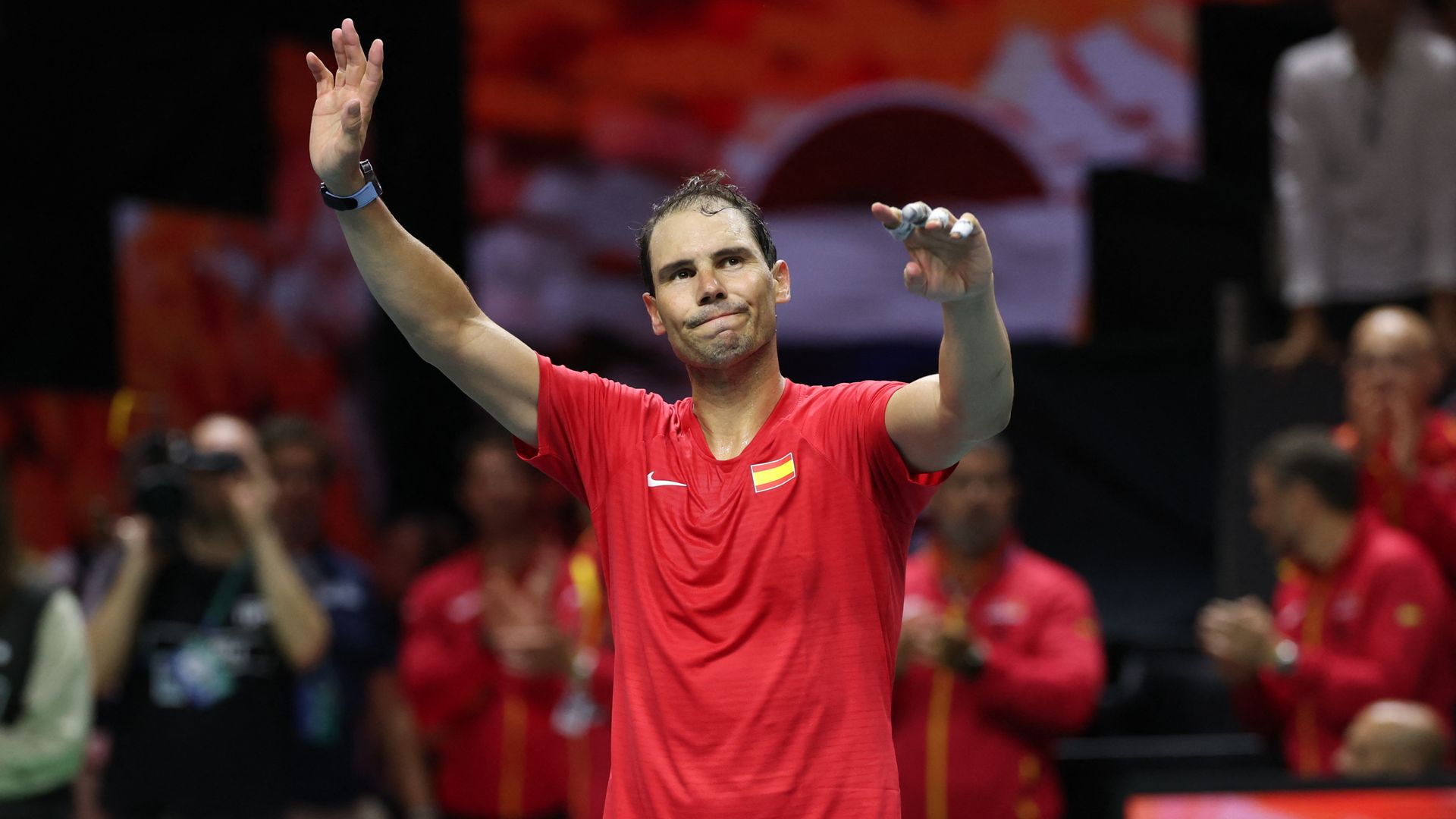 Emotional Nadal retires as Spain suffer defeat at Davis Cup Finals