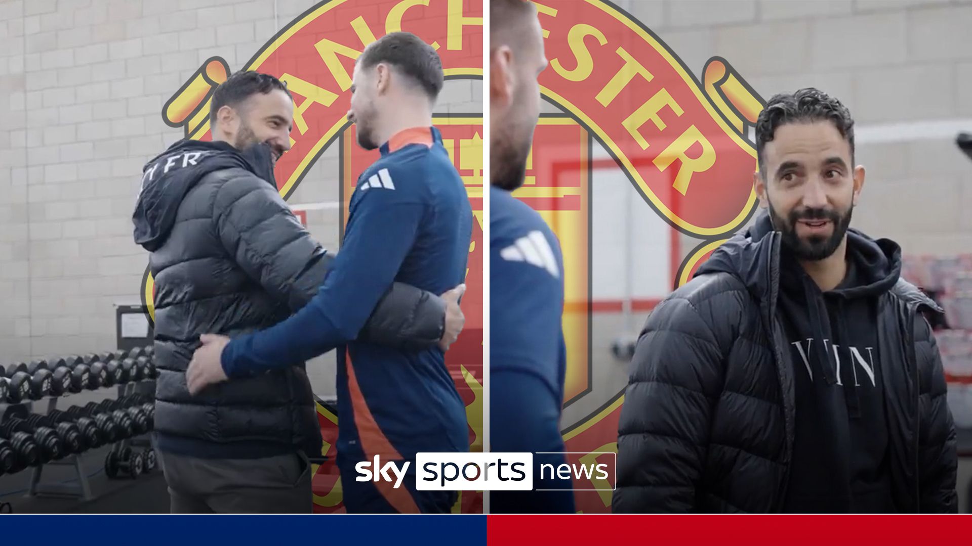 Amorim meets Man Utd players for first time!