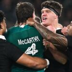 Barrett accuses Ireland lock McCarthy of cheap shot during All Blacks win