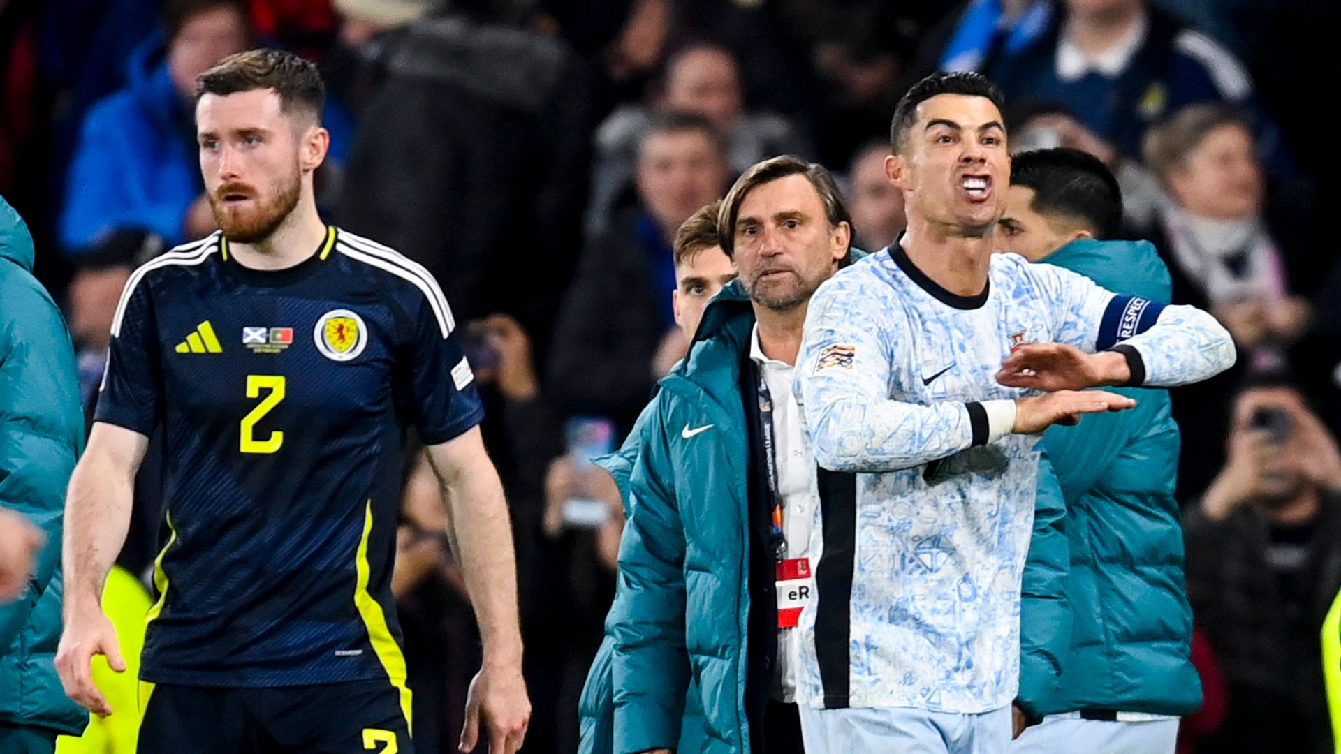 Carver ‘loved it’ when Scotland left Ronaldo ‘in a huff’