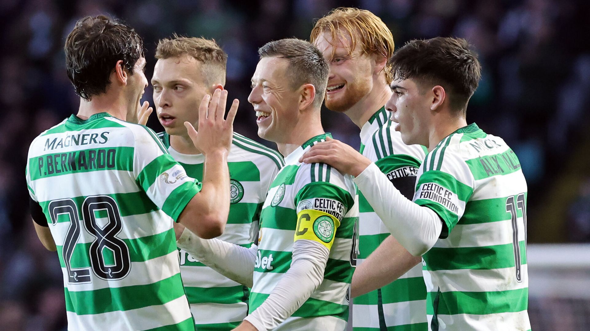 Celtic strengthen their title grip with five against Ross County