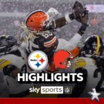 SNOW GAME! Steelers at Browns highlights