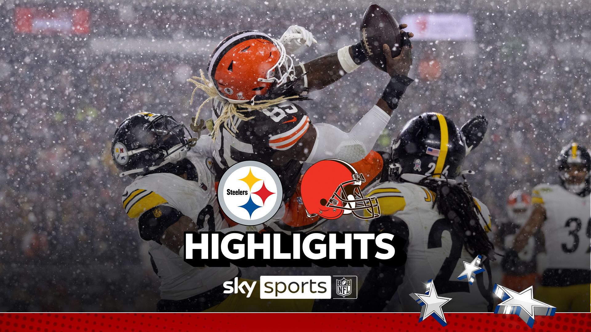 SNOW GAME! Steelers at Browns highlights