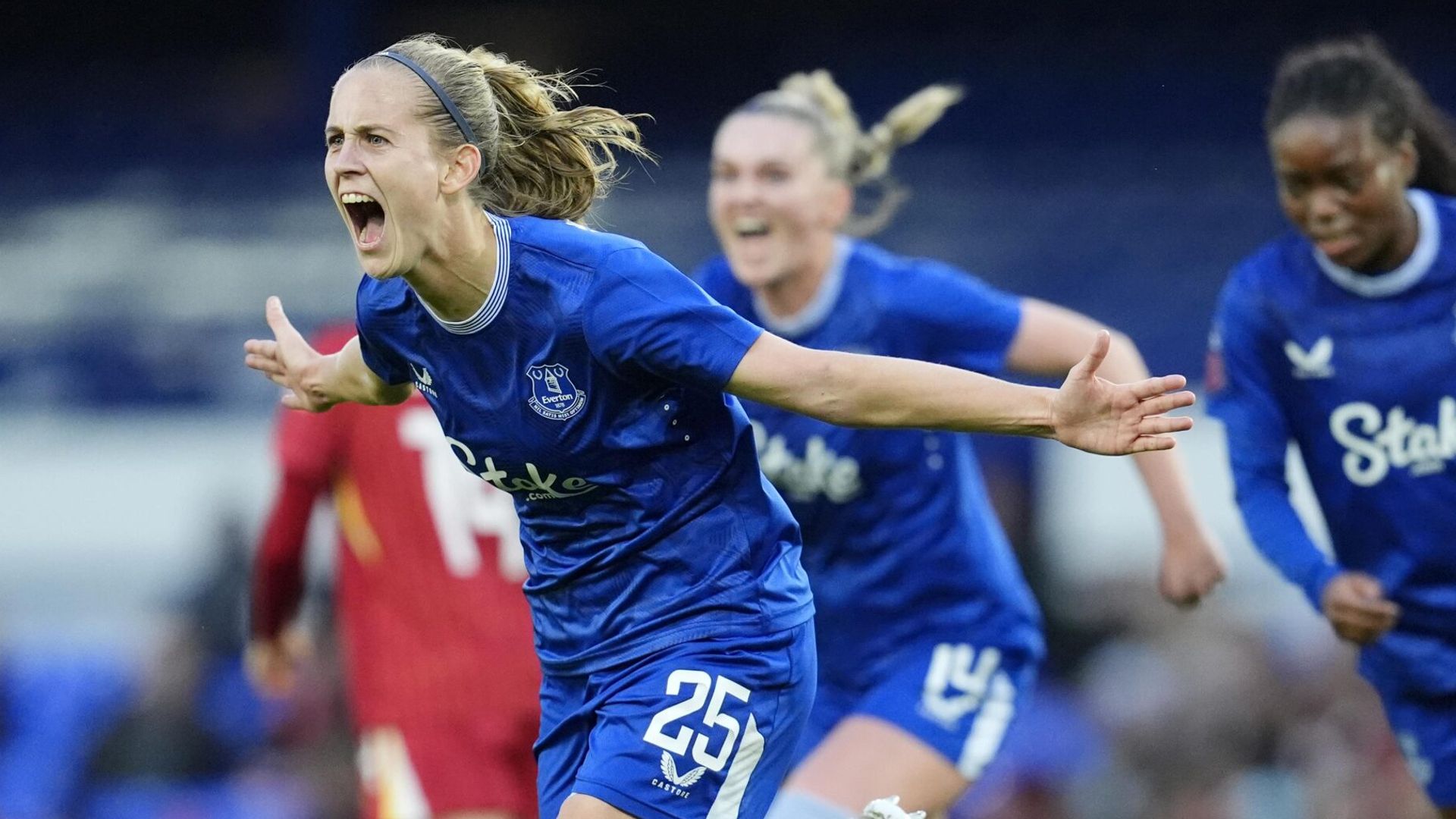 WSL: Everton lead Liverpool after controversial pen LIVE! & highlights