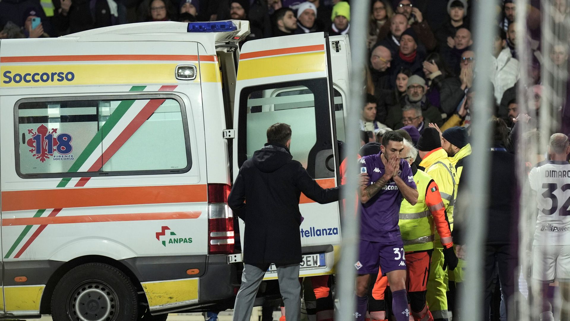 Fiorentina game with Inter abandoned after Bove collapses on pitch