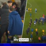 Ait-Nouri carried off pitch as Wolves players involved in heated FT incidents!