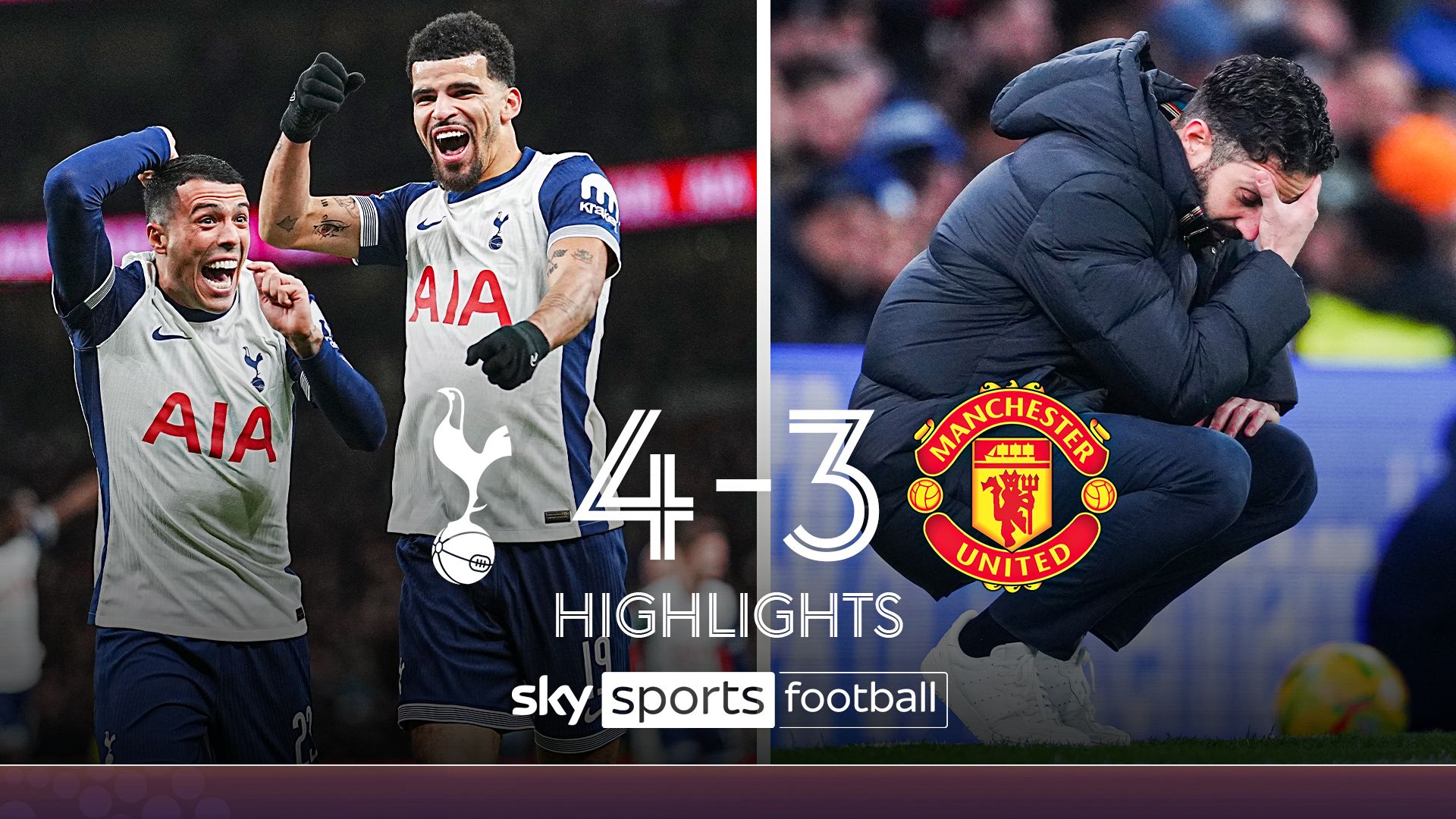 Seven goals and ‘keeper howlers! | Spurs edge Man Utd in CHAOTIC quarter-final