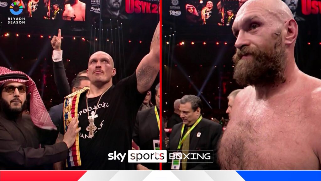 Fury in disbelief as Usyk retains heavyweight titles