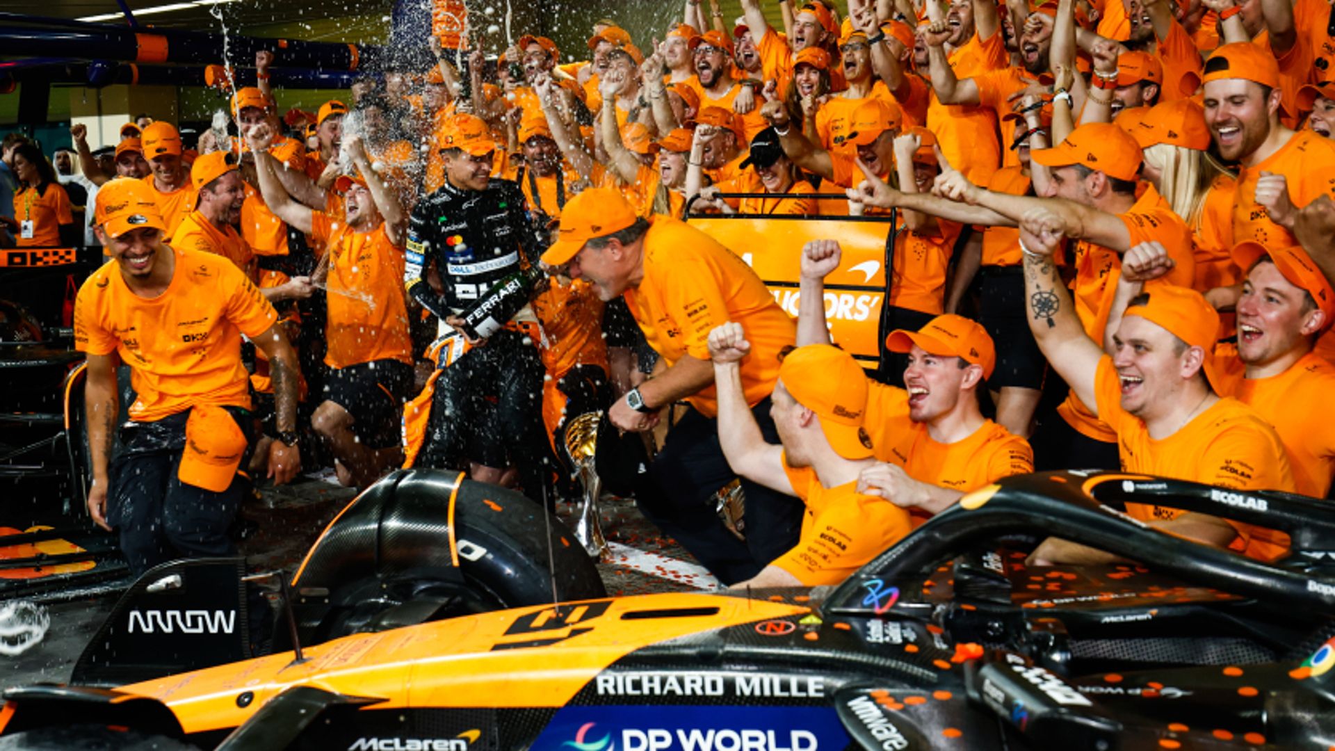 McLaren end 26-year wait for constructors’ title after Norris wins Abu Dhabi GP