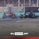 Norris narrowly avoids collision with Hamilton!