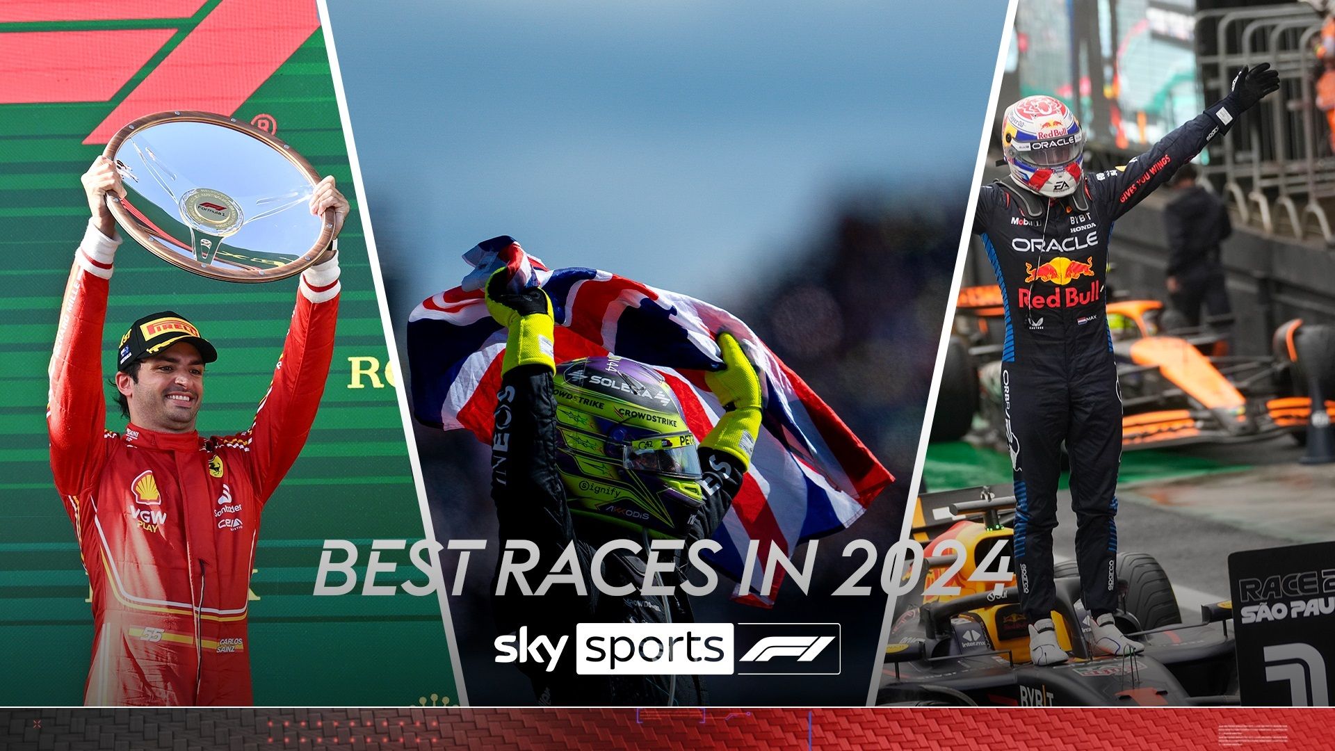 Sainz heroics, Max magic or Hamilton’s Silverstone success? Best F1 Races of 2024!