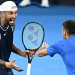 Kyrgios wins alongside Djokovic in doubles on tennis return