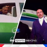 ‘What SCENES!’ | Usyk hangs out cockpit before EXTRAVAGANT arrival!