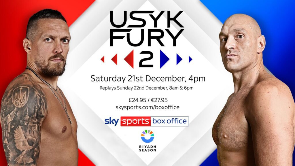 Usyk vs Fury 2: Start time, ring walks, undercard