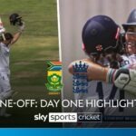 South Africa vs England | One-off Test, day one, morning and afternoon highlights