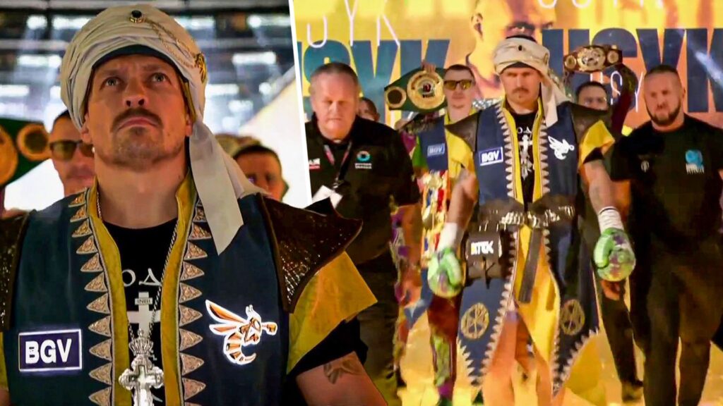 Usyk’s breathtaking ringwalk for huge Fury rematch!