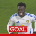 Gnonto opens scoring for Leeds in fortuitous fashion!