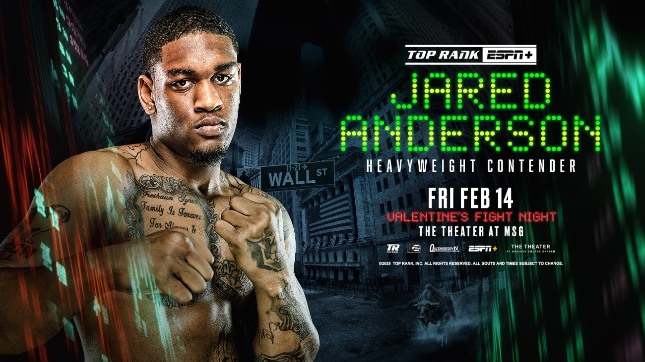 February 14th on ESPN: Jared Anderson Faces Marios Kollias