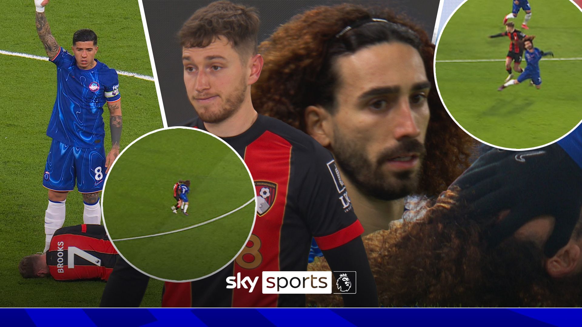 PL history at Chelsea! How the clash between Brooks and Cucurella unfolded