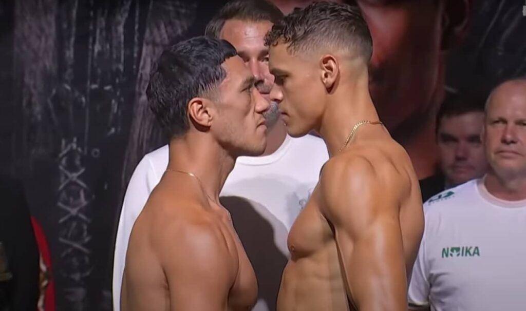 Jai Opetaia 199.5 vs. David Nyika 199.5 – Weigh-in Results For Wednesday on DAZN