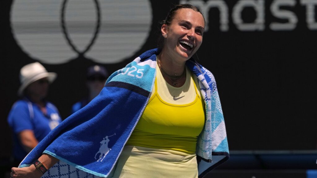 Sabalenka races through as Gauff battles into Australian Open quarter-finals