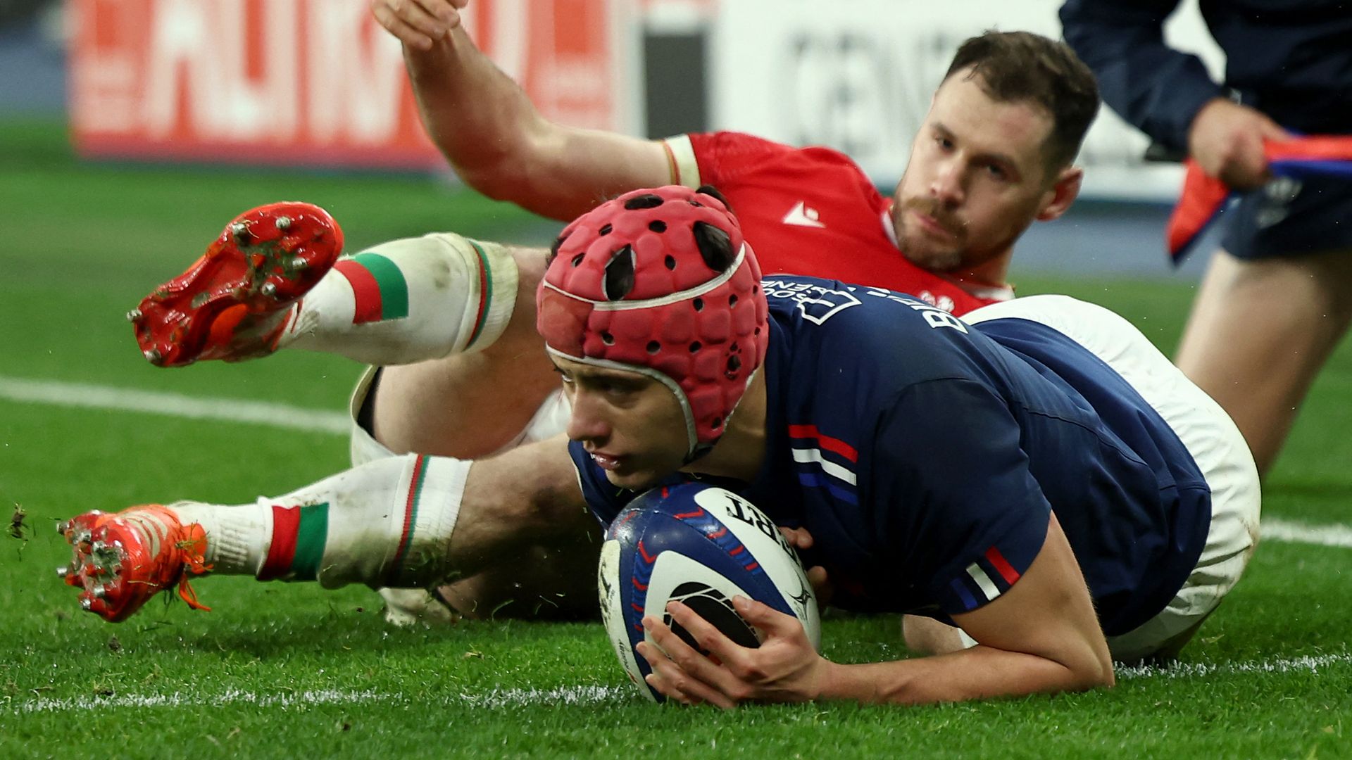 Six Nations: France thrash Wales 43-0 but Ntamack shown red