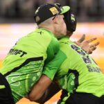 Thunder duo ‘conscious’ but have concussion signs after BBL collision