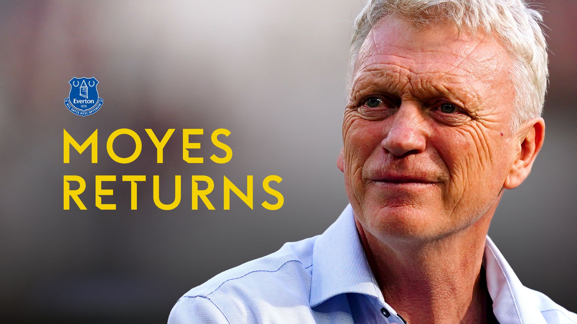 Everton confirm reappointment of Moyes as manager