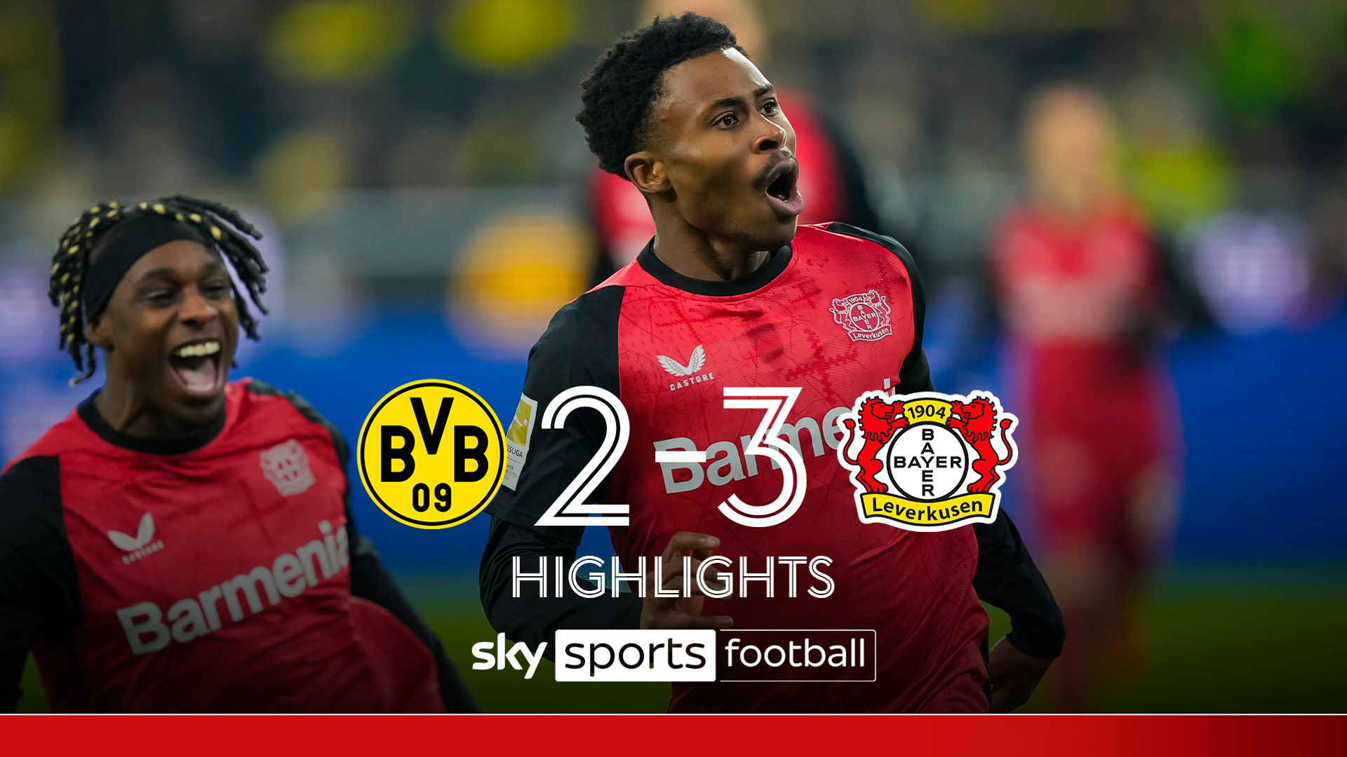 Leverkusen beat Dortmund in thriller as FOUR goals scored in first 20 minutes!