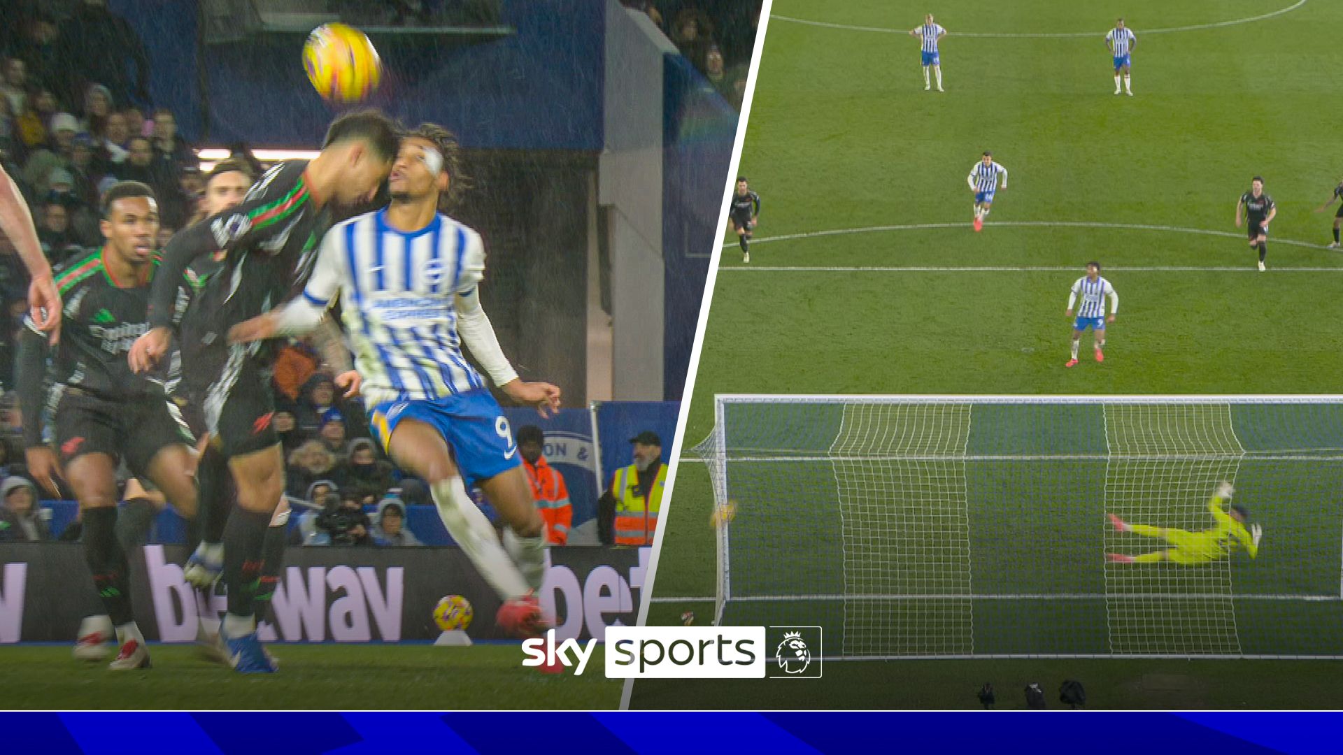 VAR’s process for controversial Brighton pen vs Arsenal revealed