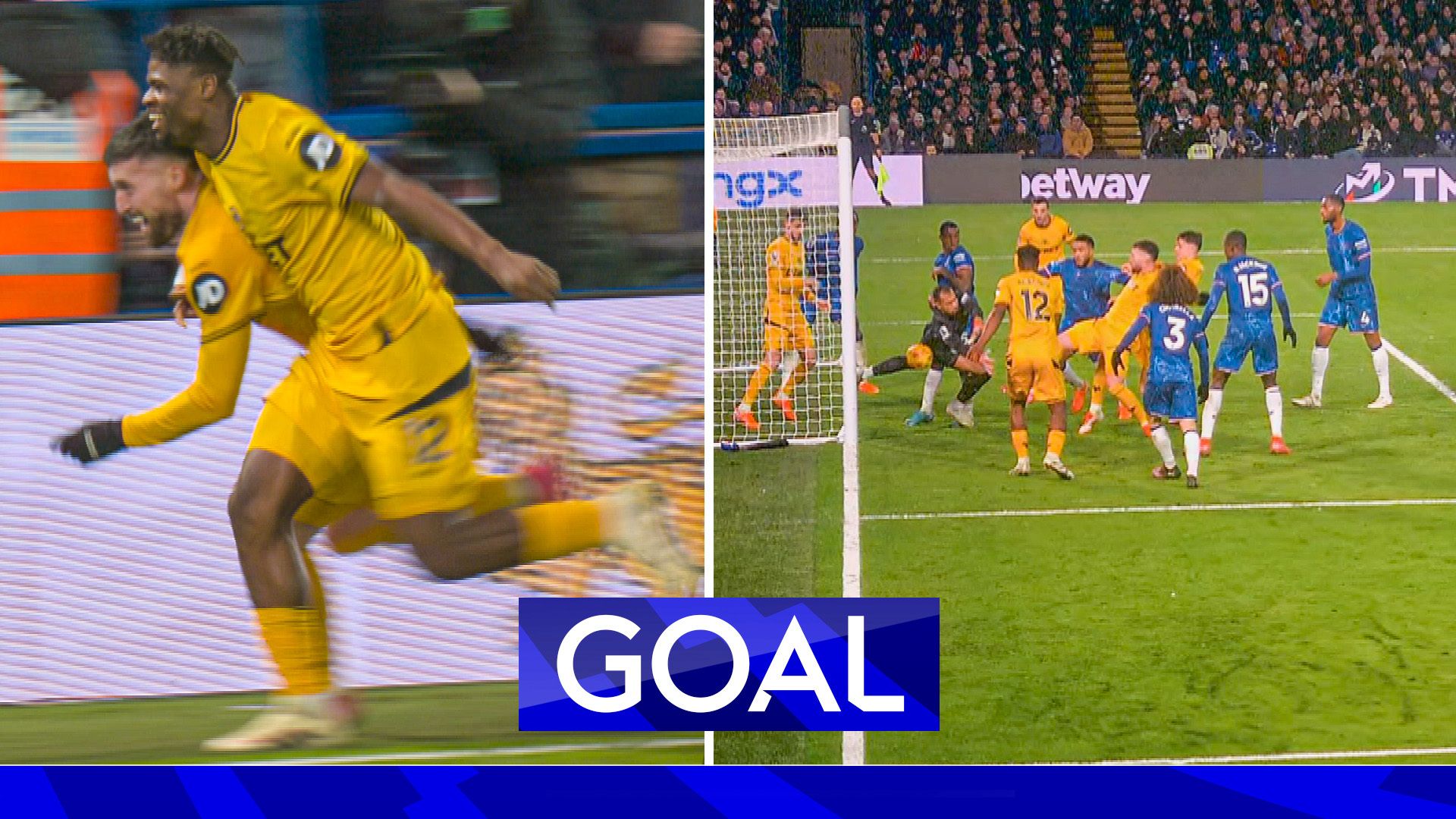 Doherty takes advantage of Sanchez HOWLER for Wolves equaliser