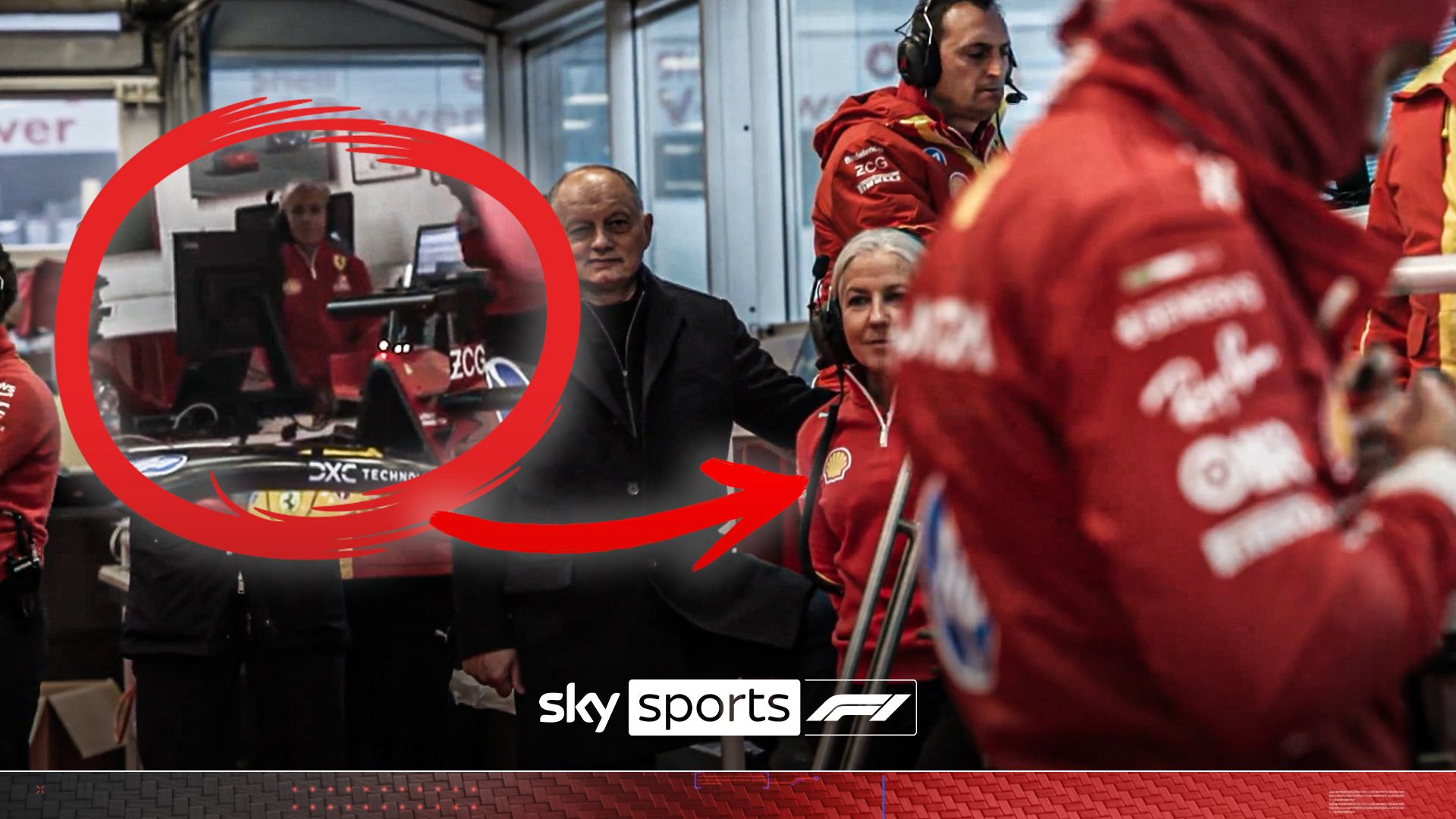 Angela Cullen spotted at Hamilton’s Ferrari debut!