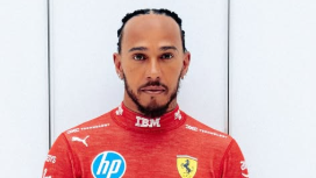 First time in red! Hamilton reveals photo in iconic Ferrari colours