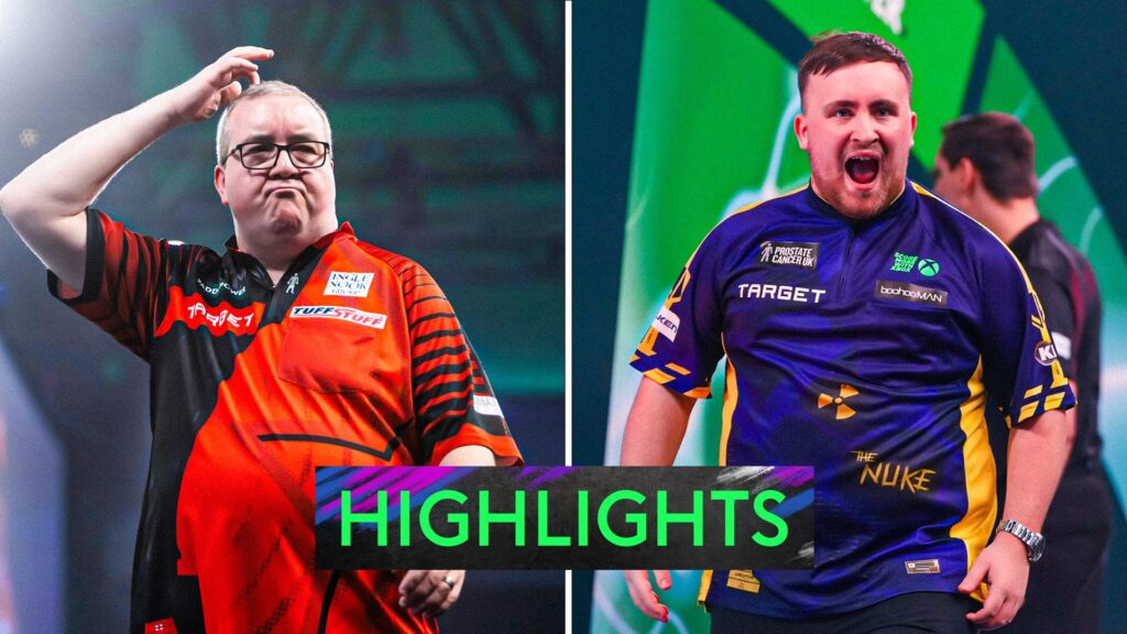 Highlights: Littler DESTROYS Bunting 6-1 to set-up final with MVG!