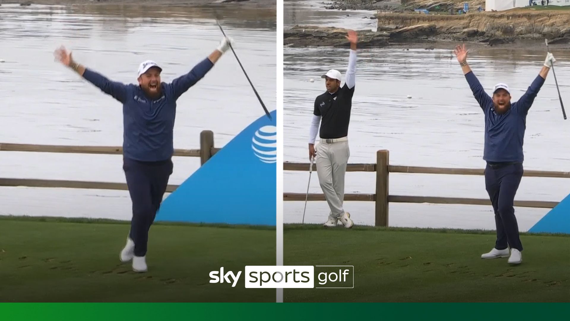 Lowry follows McIlroy and hits SECOND ace of day at Pebble Beach Pro-Am!