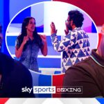 Fury trash talks Micah as Maya Jama shows off her boxing skills!