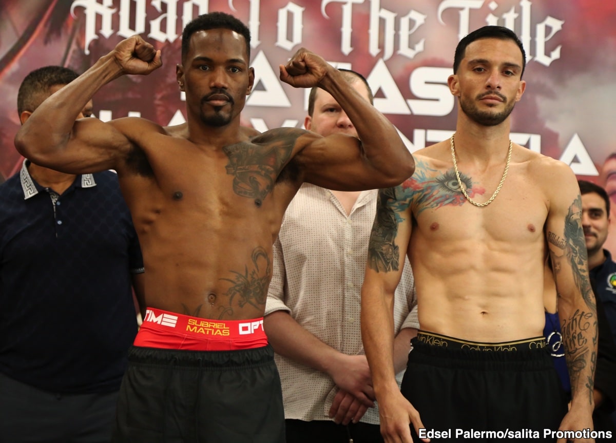 Subriel Matias 139.8 vs. Gabriel Valenzuela 139.8 – Weigh-in Results