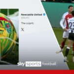 Newcastle troll Arsenal over match ball after Carabao Cup win