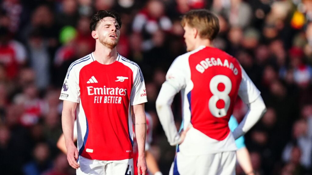 Ten-player Arsenal suffer huge blow to title hopes with West Ham loss