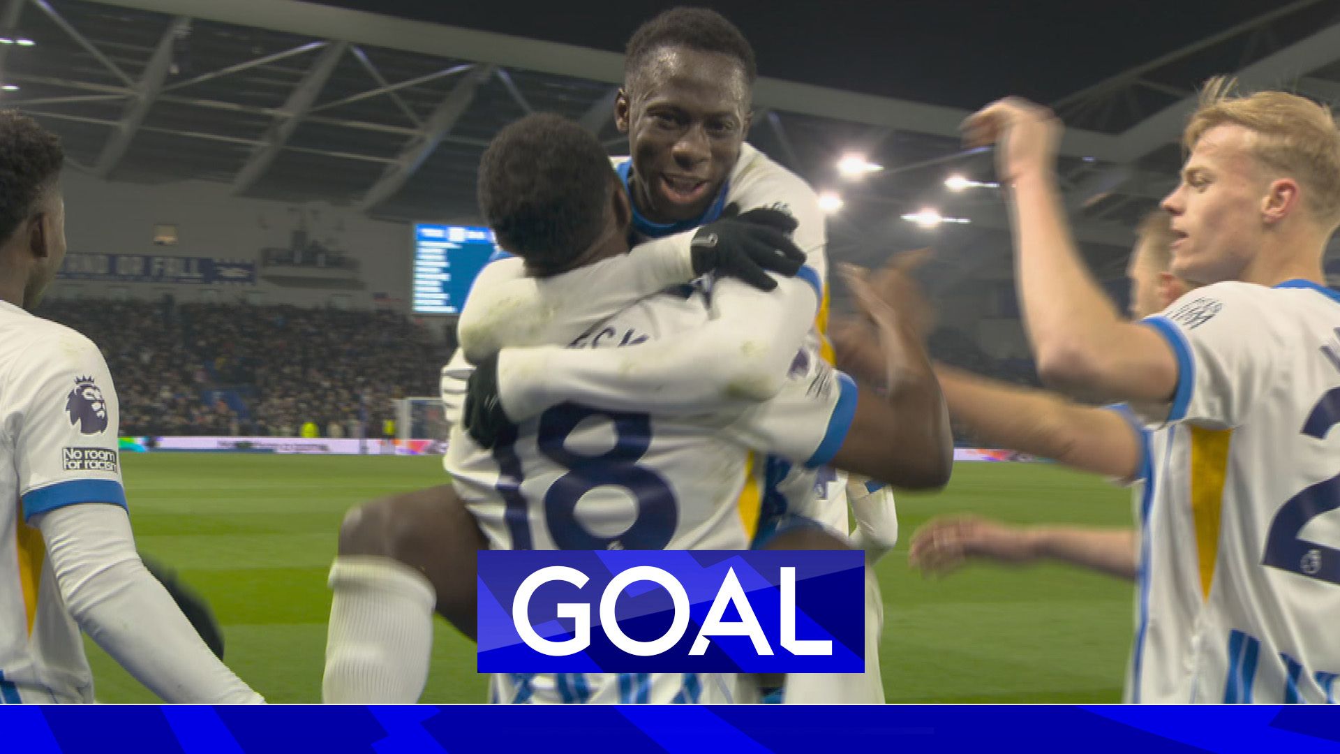 Minteh makes it two as Brighton on top against Chelsea!