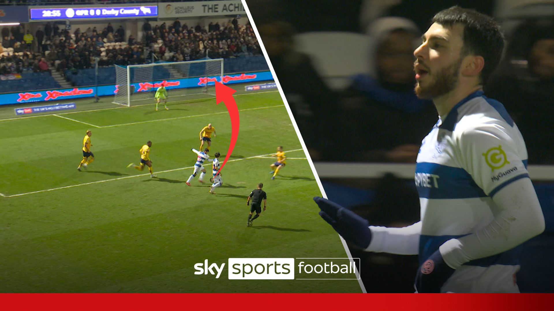 Right on cue… Hendrie calls for Chair to score and he DELIVERS spectacularly!