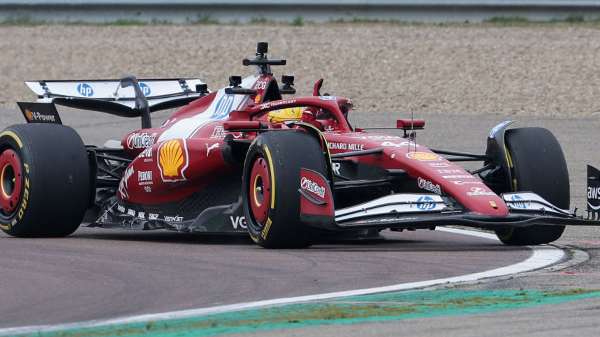 Hamilton drives Ferrari’s ‘completely new’ 2025 car for first time