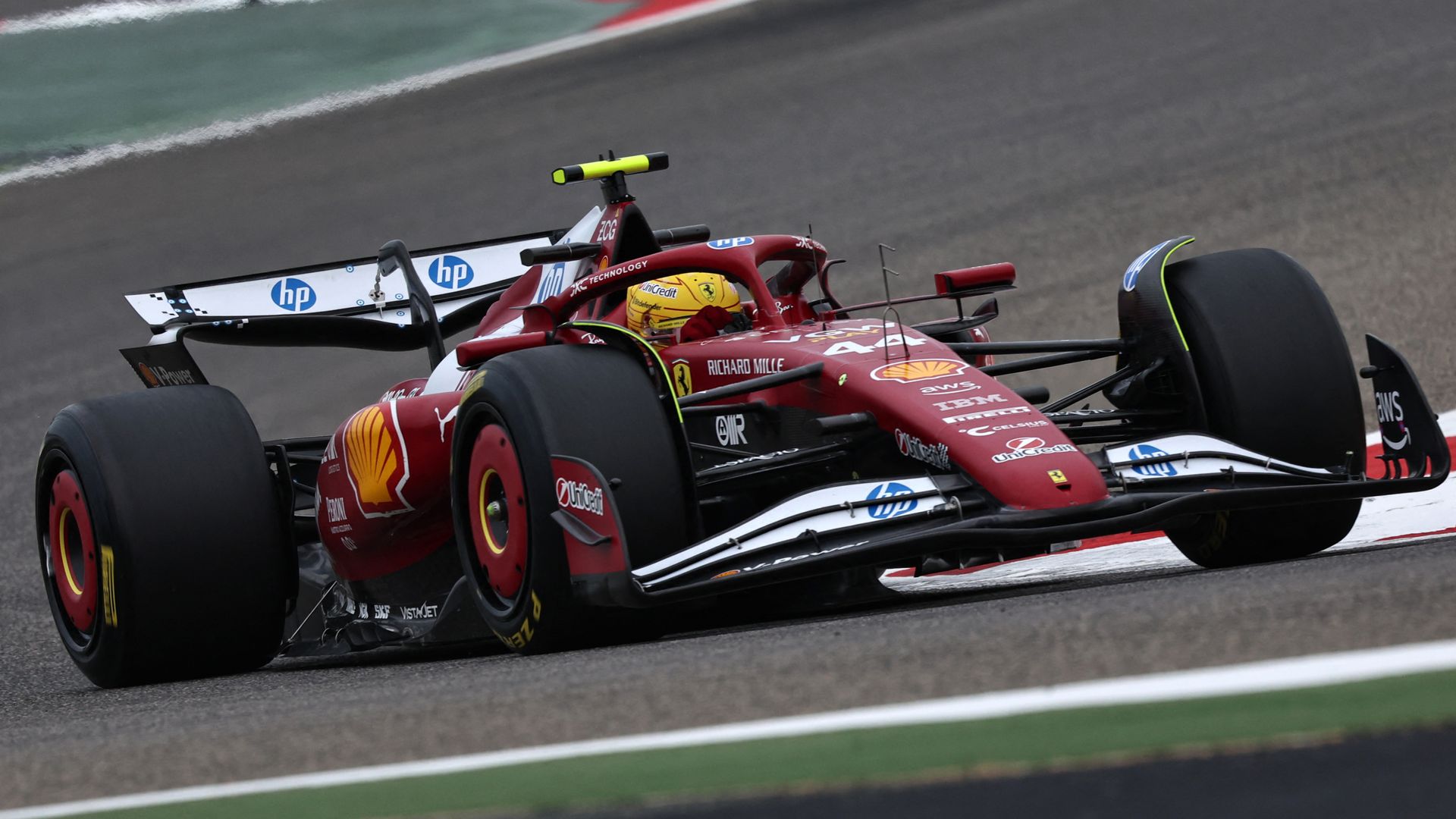 Rapid Hamilton tops morning testing session for Ferrari