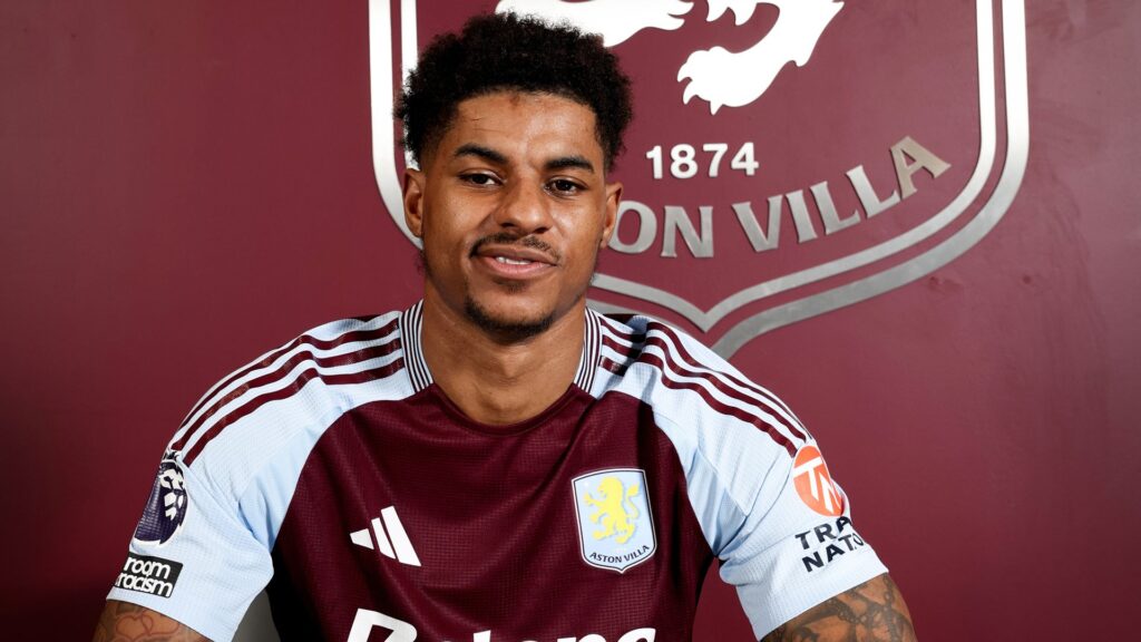 Aston Villa sign Rashford on loan from Man Utd