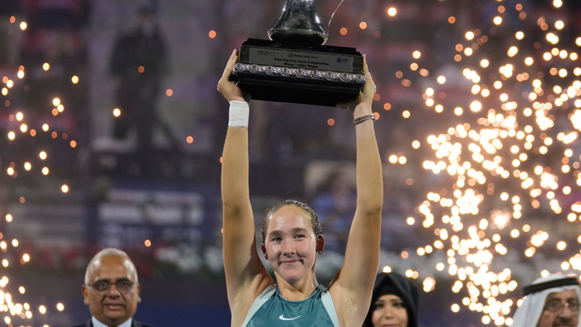 Andreeva becomes youngest WTA 1000 winner with Dubai victory