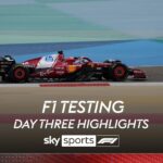 F1 Testing | Broken glass brings out red flag as Leclerc goes fastest in morning